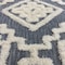 Homeroots 4 ft. Round Gray & Cream Geometric Area Rug 396178 - alternate 5